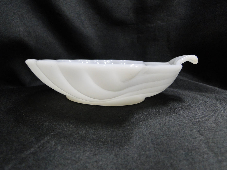 Anchor Hocking Anchorwhite White Shell Shaped Open Candy Dish, 6 7/8"