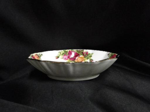 Royal Albert Old Country Roses, England: Oval Paneled Sweet Meat Dish, 5 3/4"