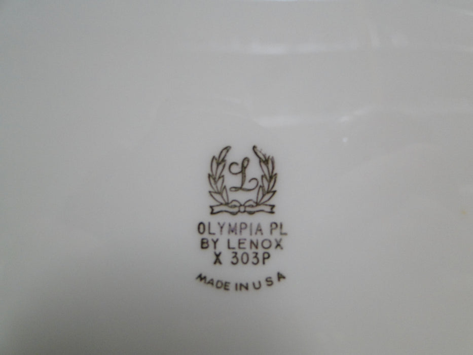 Lenox Olympia Platinum, Coupe Shape, Platinum Trim: Bread Plate (s), 6 1/4"