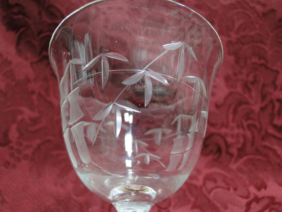 Sasaki Bamboo: Clear, Cut Bamboo Design: Liqueur Cocktail (s), 4 1/8"