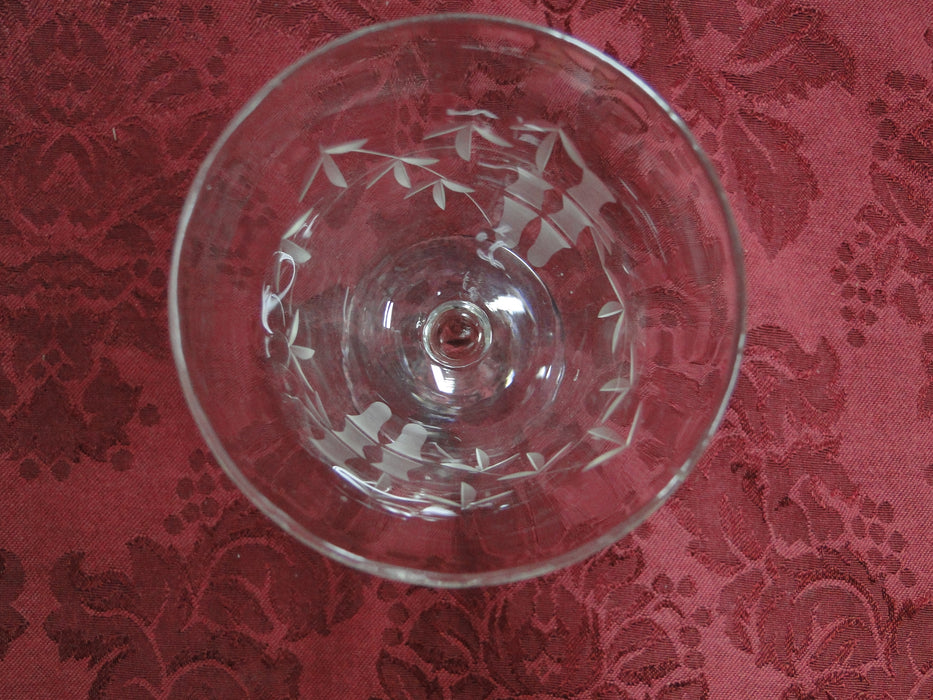Sasaki Bamboo: Clear, Cut Bamboo Design: Liqueur Cocktail (s), 4 1/8"