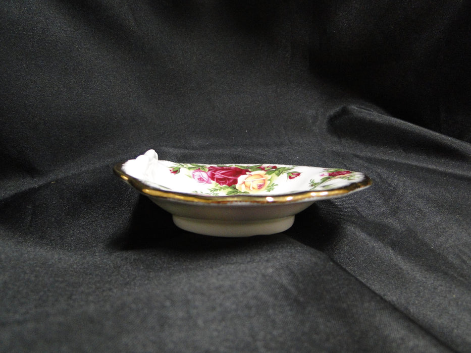 Royal Albert Old Country Roses, England: Shell Shaped Dish, 4 5/8", Curled
