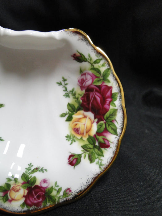 Royal Albert Old Country Roses, England: Shell Shaped Dish, 4 5/8", Curled