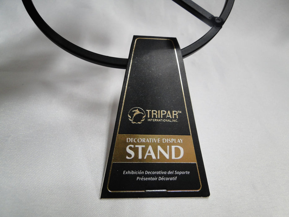 Tripar Harp Black Metal Ornament Stand, 9 3/4" Tall