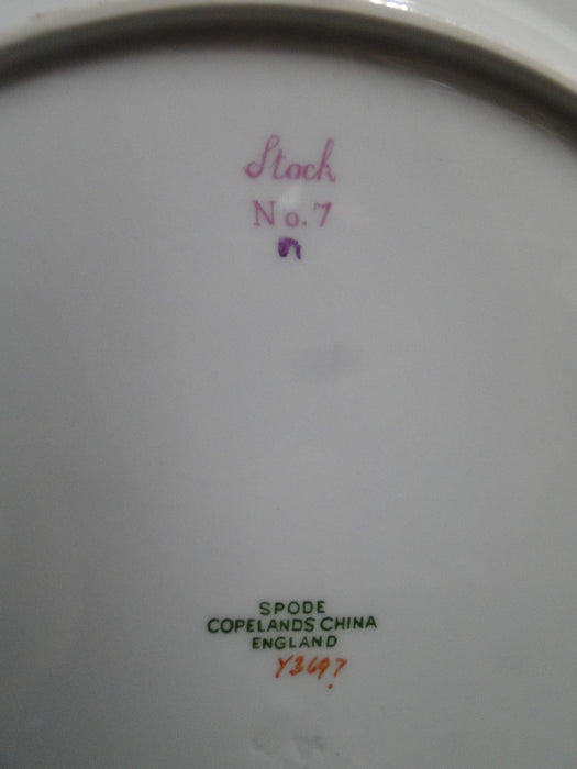 Spode Y3697, Blue, Flowers: Dinner Plate, #7 Stock, 10 3/4"