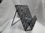 Tripar Wave Black Iron Display Stand w/ Leaf Design for One Book