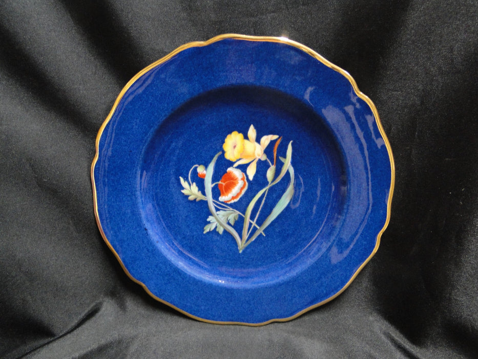 Spode Y3697, Blue, Flowers: Salad Plate, #12 Daffodil, 9 1/8"