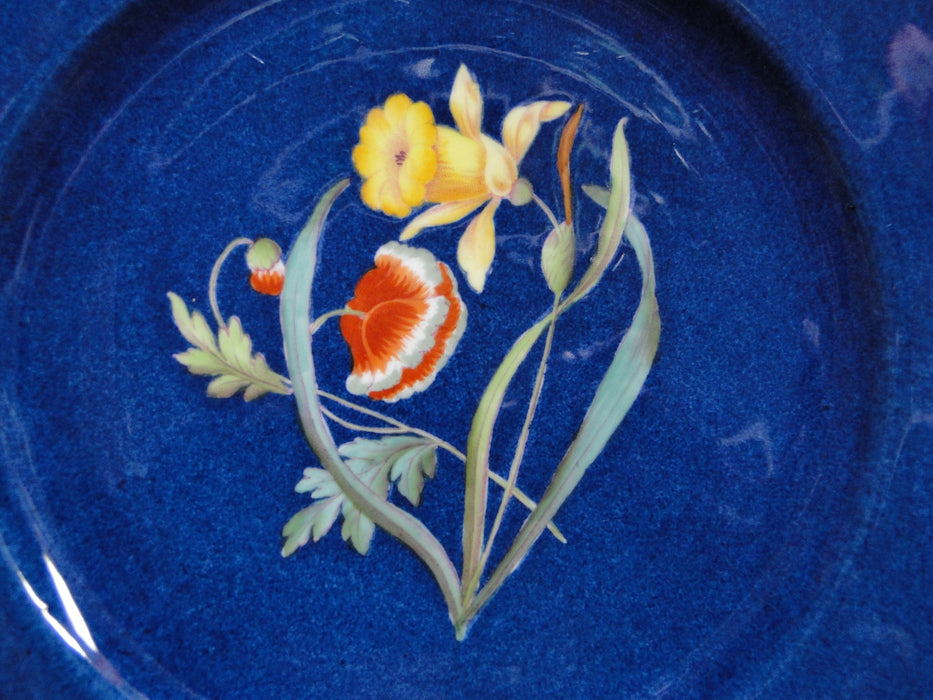Spode Y3697, Blue, Flowers: Salad Plate, #12 Daffodil, 9 1/8"