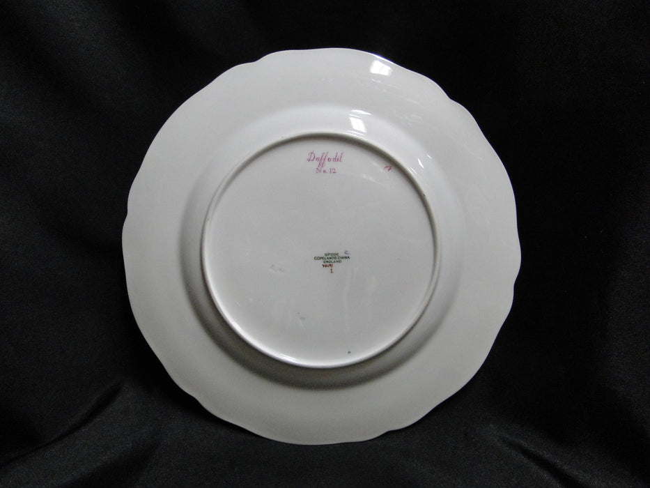 Spode Y3697, Blue, Flowers: Salad Plate, #12 Daffodil, 9 1/8"