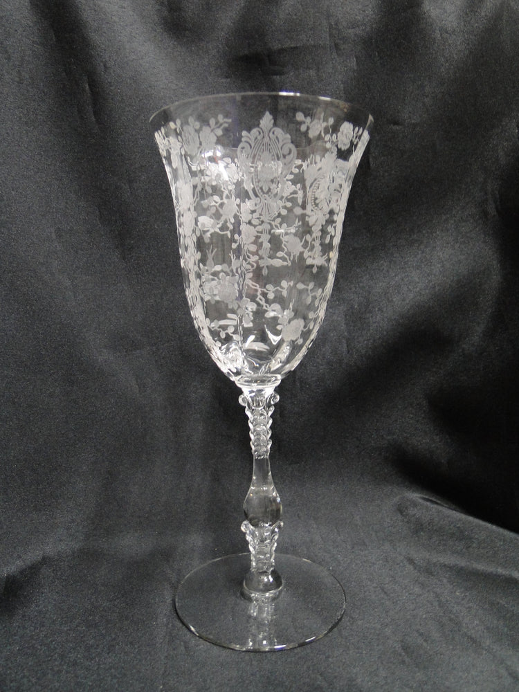 Clear & Silver Wine Glasses