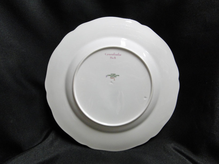 Spode Y3697, Blue, Flowers: Salad Plate, #2 Convolvulus, 9 1/8"