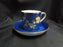 Spode Y3697, Blue, Flowers: Yellow & Blue Demitasse Cup & Saucer Set (s), 2 1/2"