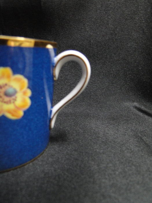 Spode Y3697, Blue, Flowers: Yellow & Blue Demitasse Cup & Saucer Set (s), 2 1/2"