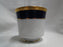 Horchow White w/ Cobalt Blue & Gold Bands: Cup & Saucer Set, 3 1/8"