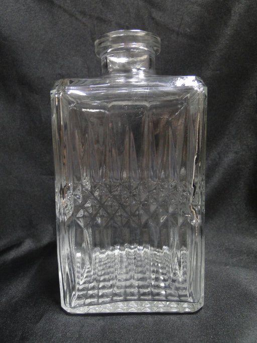 Cristal d'Arques Diamant: Square Decanter & Stopper, 9" Tall
