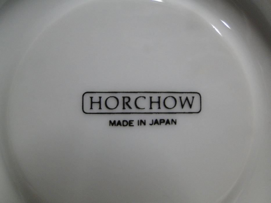 Horchow White w/ Cobalt Blue & Gold Bands: Cup & Saucer Set, 3 1/8"