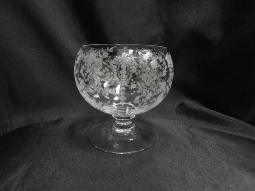 Cambridge Rose Point Clear: Brandy Snifter (s), 4 1/8" Tall