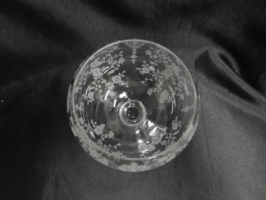 Cambridge Rose Point Clear: Brandy Snifter (s), 4 1/8" Tall