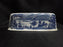 Staffordshire Liberty Blue, Blue & White Scene: Butter Dish Lid Only, Discolored