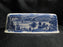 Staffordshire Liberty Blue, Blue & White Scene: Butter Dish Lid Only, Discolored