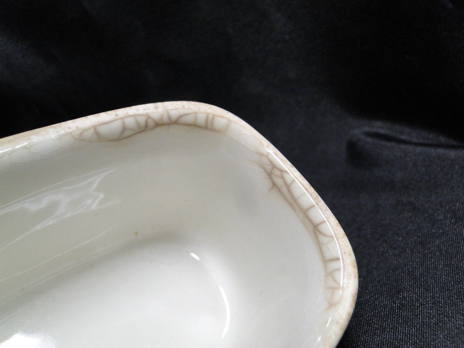 Staffordshire Liberty Blue, Blue & White Scene: Butter Dish Lid Only, Discolored