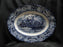 Staffordshire Liberty Blue, Blue & White Scene: Oval Platter, 14" x 11 1/4"