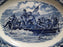 Staffordshire Liberty Blue, Blue & White Scene: Oval Platter, 14" x 11 1/4"
