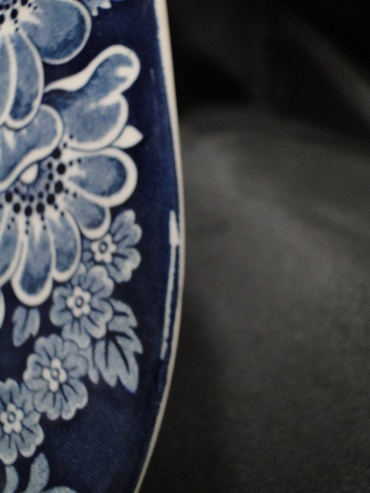 Staffordshire Liberty Blue, Blue & White Scene: Oval Platter, 14" x 11 1/4"