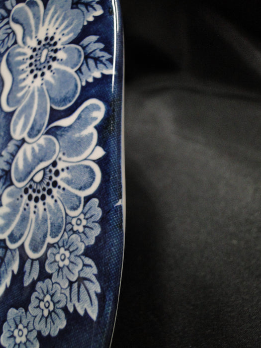 Staffordshire Liberty Blue, Blue & White Scene: Oval Platter, 14" x 11 1/4"