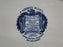 Staffordshire Liberty Blue, Blue & White Scene: Oval Platter, 14" x 11 1/4"