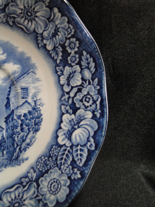 Staffordshire Liberty Blue, Blue & White Scene: Cup & Saucer Set (s), 2 5/8"