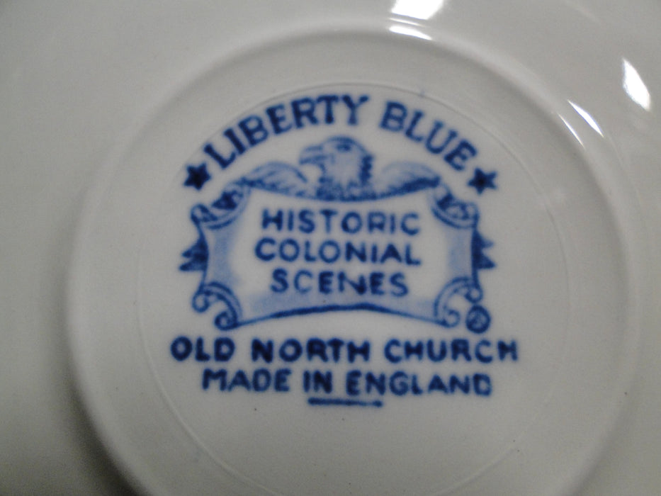 Staffordshire Liberty Blue, Blue & White Scene: Cup & Saucer Set (s), 2 5/8"