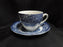 Staffordshire Liberty Blue, Blue & White Scene: Cup & Saucer Set (s), 2 5/8"