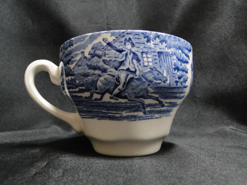 Staffordshire Liberty Blue, Blue & White Scene: Cup & Saucer Set (s), 2 5/8"