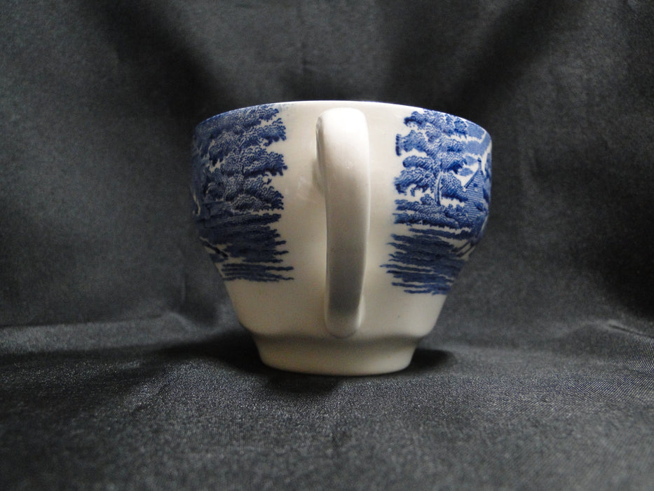 Staffordshire Liberty Blue, Blue & White Scene: Cup & Saucer Set (s), 2 5/8"
