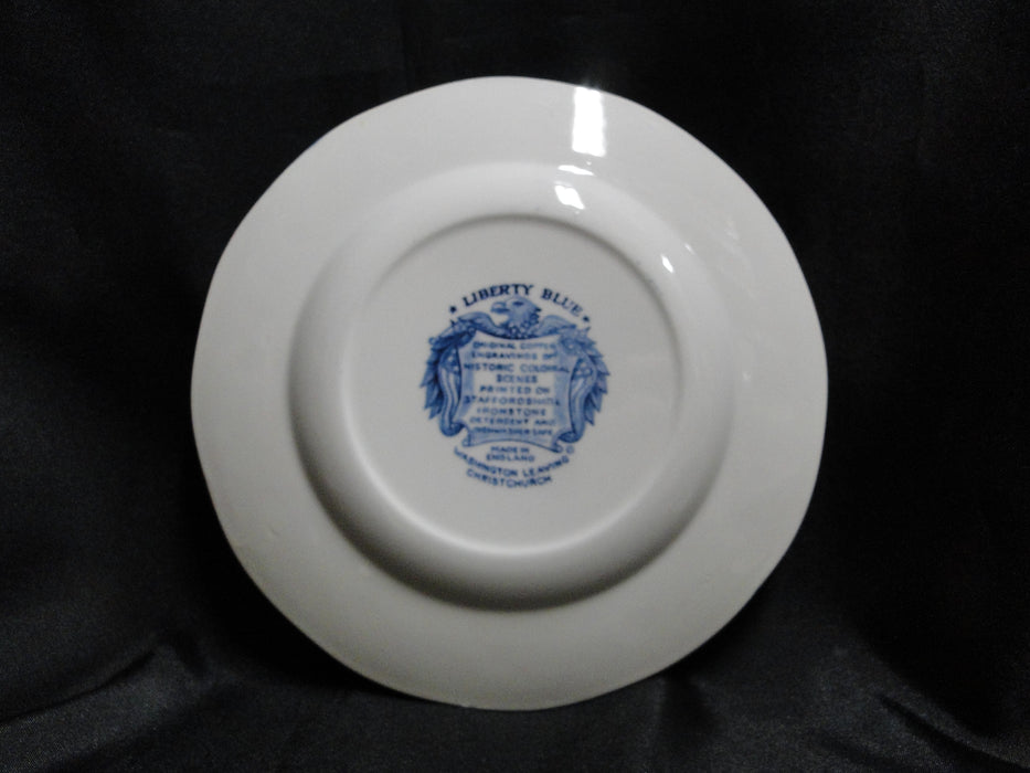 Staffordshire Liberty Blue, Blue & White Scene: Salad Plate (s), 7"