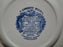 Staffordshire Liberty Blue, Blue & White Scene: Salad Plate (s), 7"