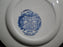 Staffordshire Liberty Blue, Blue & White Scene: Salad Plate (s), 7"