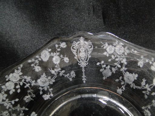 Cambridge Rose Point Clear: Salad Plate (s), Shape 3400, 8 3/8"