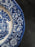 Staffordshire Liberty Blue, Blue & White Scene: Bread Plate, 6", Crazing