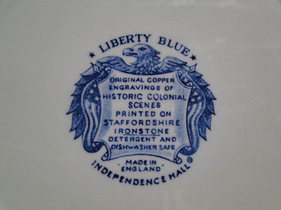 Staffordshire Liberty Blue, Blue & White Scene: Dinner Plate (s), 10"