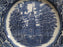 Staffordshire Liberty Blue, Blue & White Scene: Dinner Plate (s), 10", Crazing
