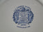 Staffordshire Liberty Blue, Blue & White Scene: Dinner Plate (s), 10", Crazing