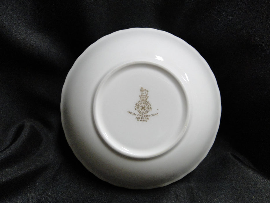 Royal Doulton Adrian, White, Gold Laurel, Swirl Rim: Fruit Bowl (s), 5 1/4"