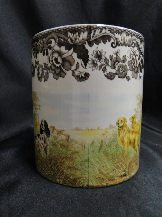 Spode Woodland Hunting Dogs: NEW Dog Treat Canister, 7 1/2" x 4 3/4", Box