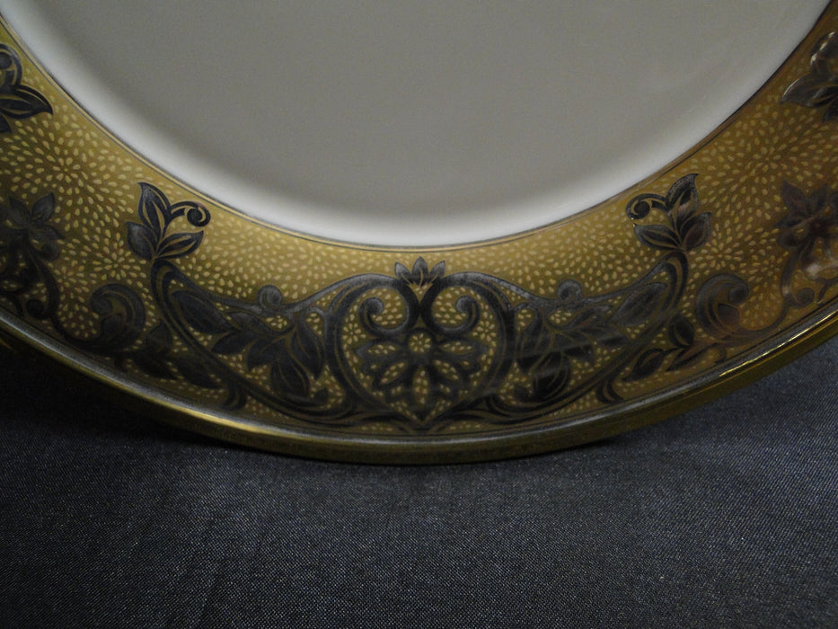 Lenox Eternal Facets, Platinum Scroll on Gold: Accent Luncheon Plate (s), 9 3/8"