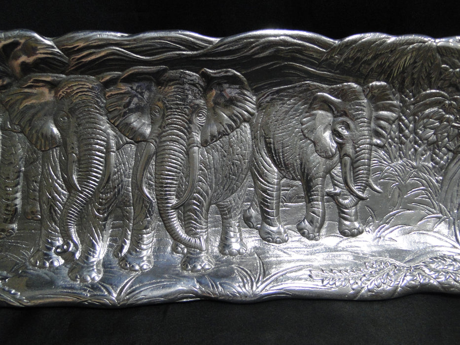 Arthur Court Elephants: Rectangular Buffet Tray, 19 1/4" x 6 1/8"