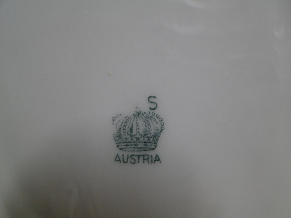 Austria AUS131, Pink Roses, Green Scrolls & Leaves, Gold: Gravy & Underplate