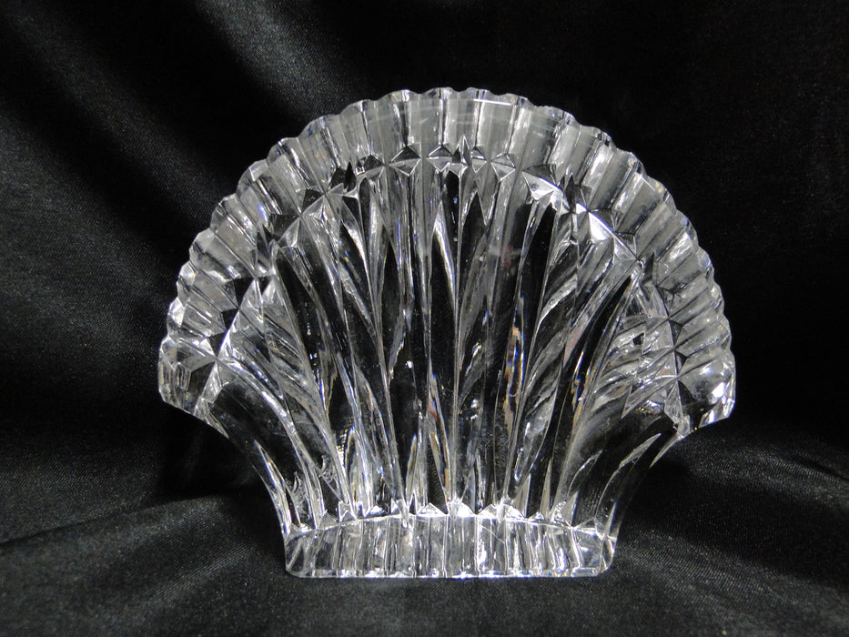 Waterford Crystal Paperweight: Clear Shell w/ Cut Ridges, 4 3/4", As Is