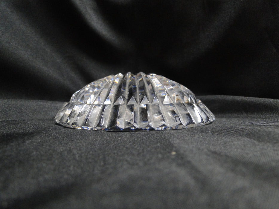 Waterford Crystal Paperweight: Clear Shell w/ Cut Ridges, 4 3/4", As Is
